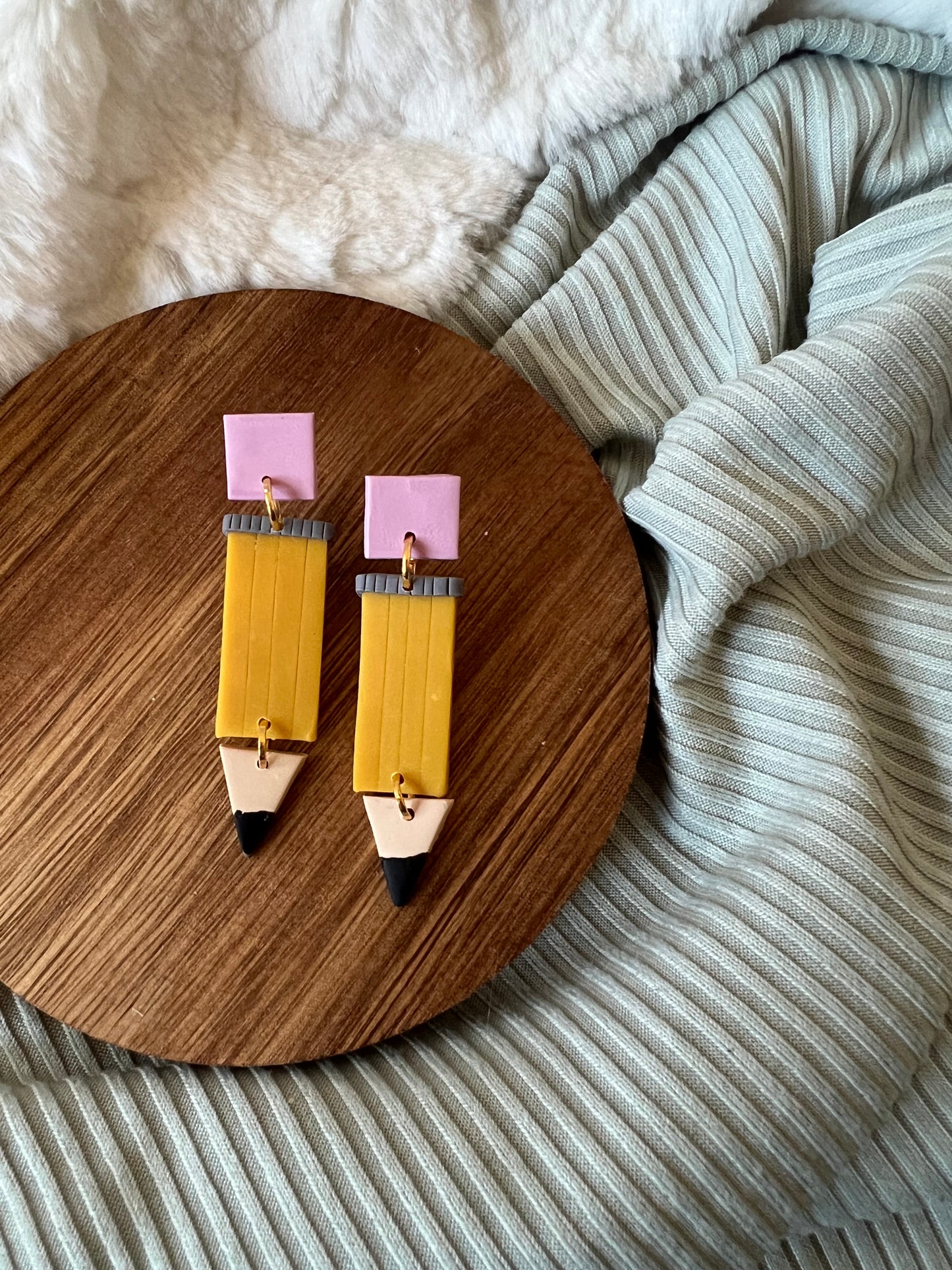 Pamela the Pencil Earrings