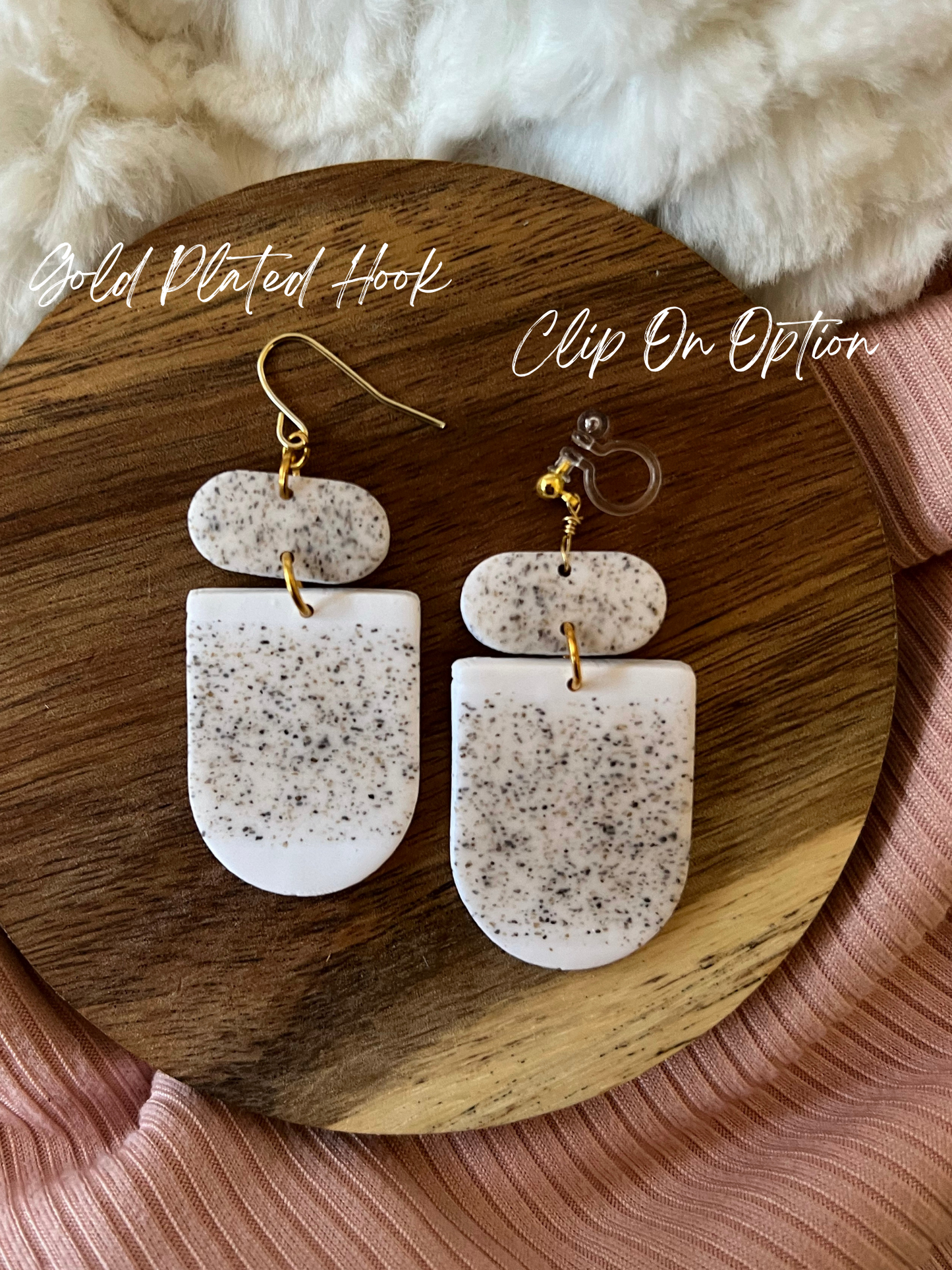 Triple Drop Sandstone Earrings