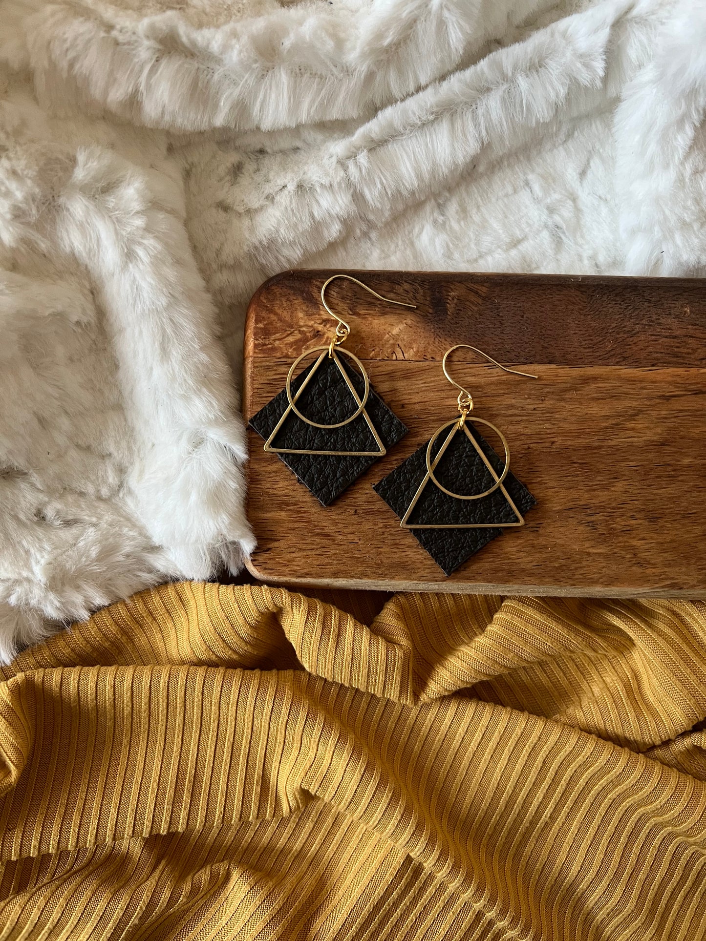 Sunset Leather Earrings