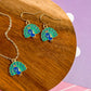 Peanut the Peacock Necklace and Earrings