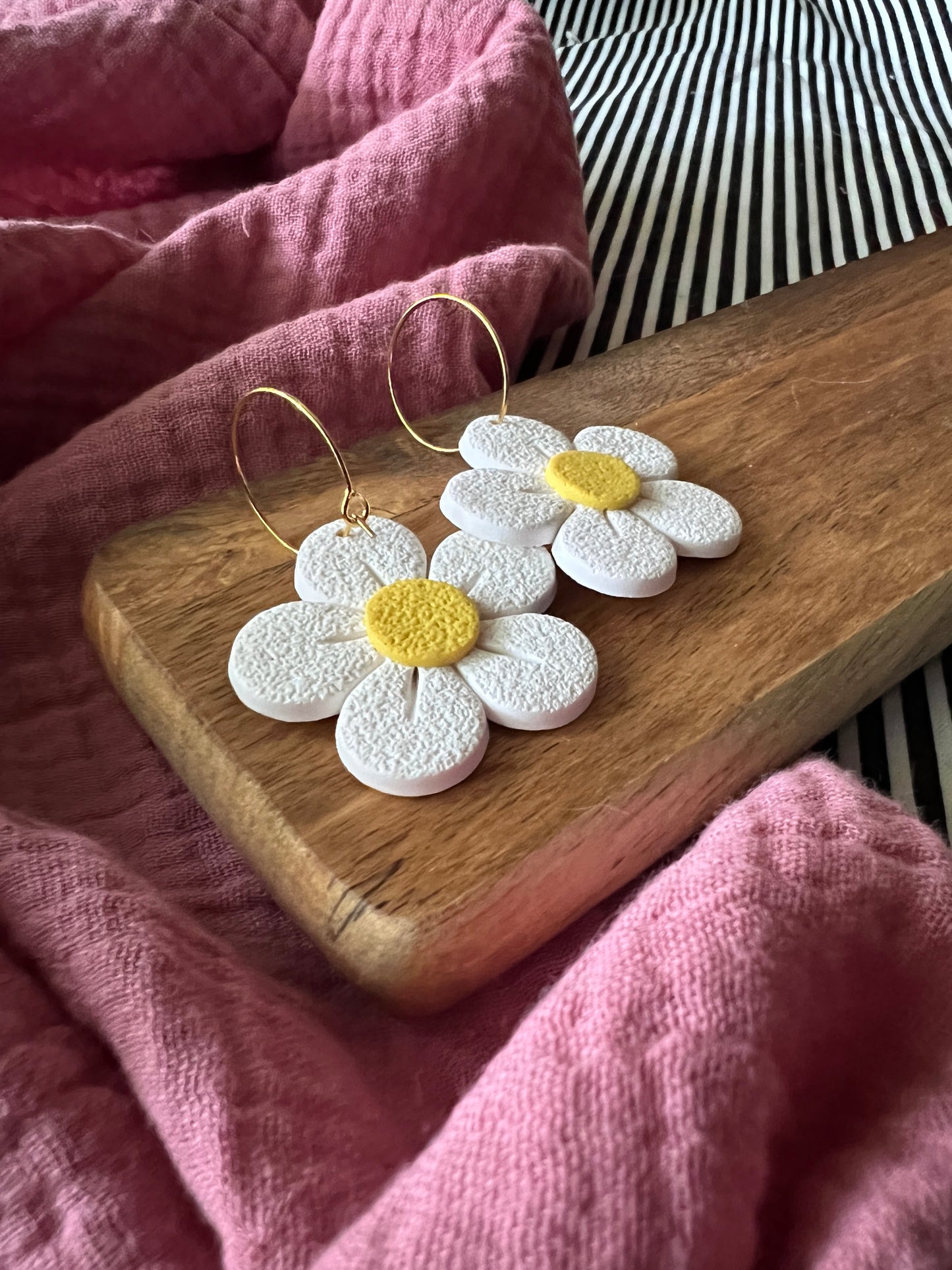 Mod Flower Hoops