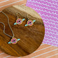 Donut Planet Necklace and Earrings
