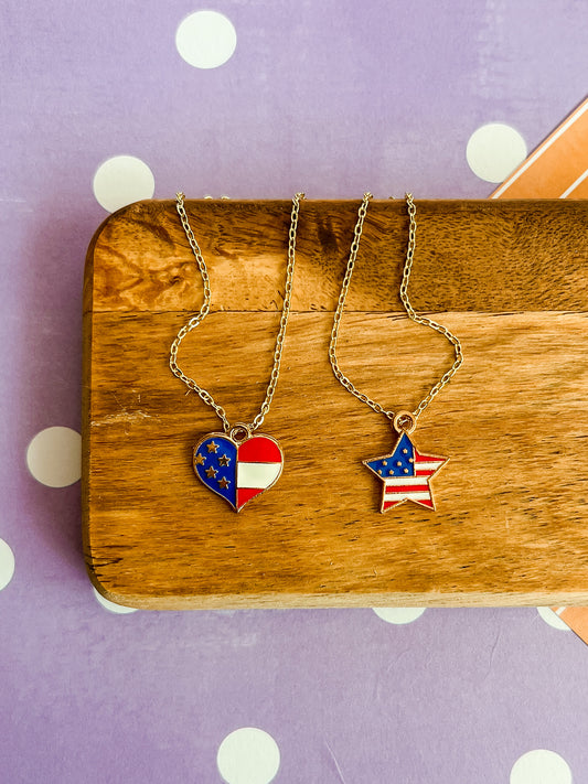 Americana Necklace and Earrings