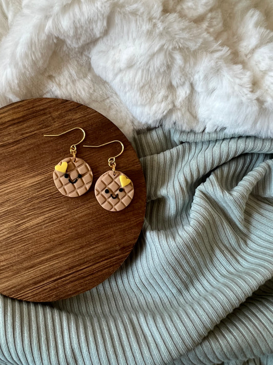 Wendy Waffle Earrings