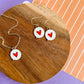 Text Heart Necklace and Earrings