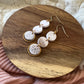 Triple Drop Sandstone Earrings