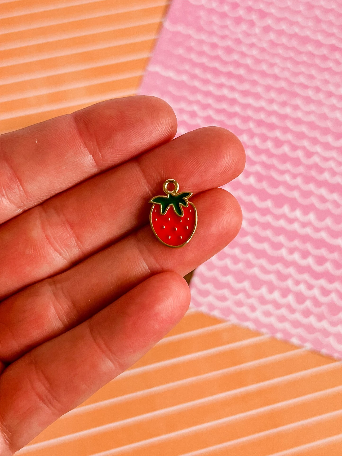 Sweetheart Strawberry Necklace and Earrings