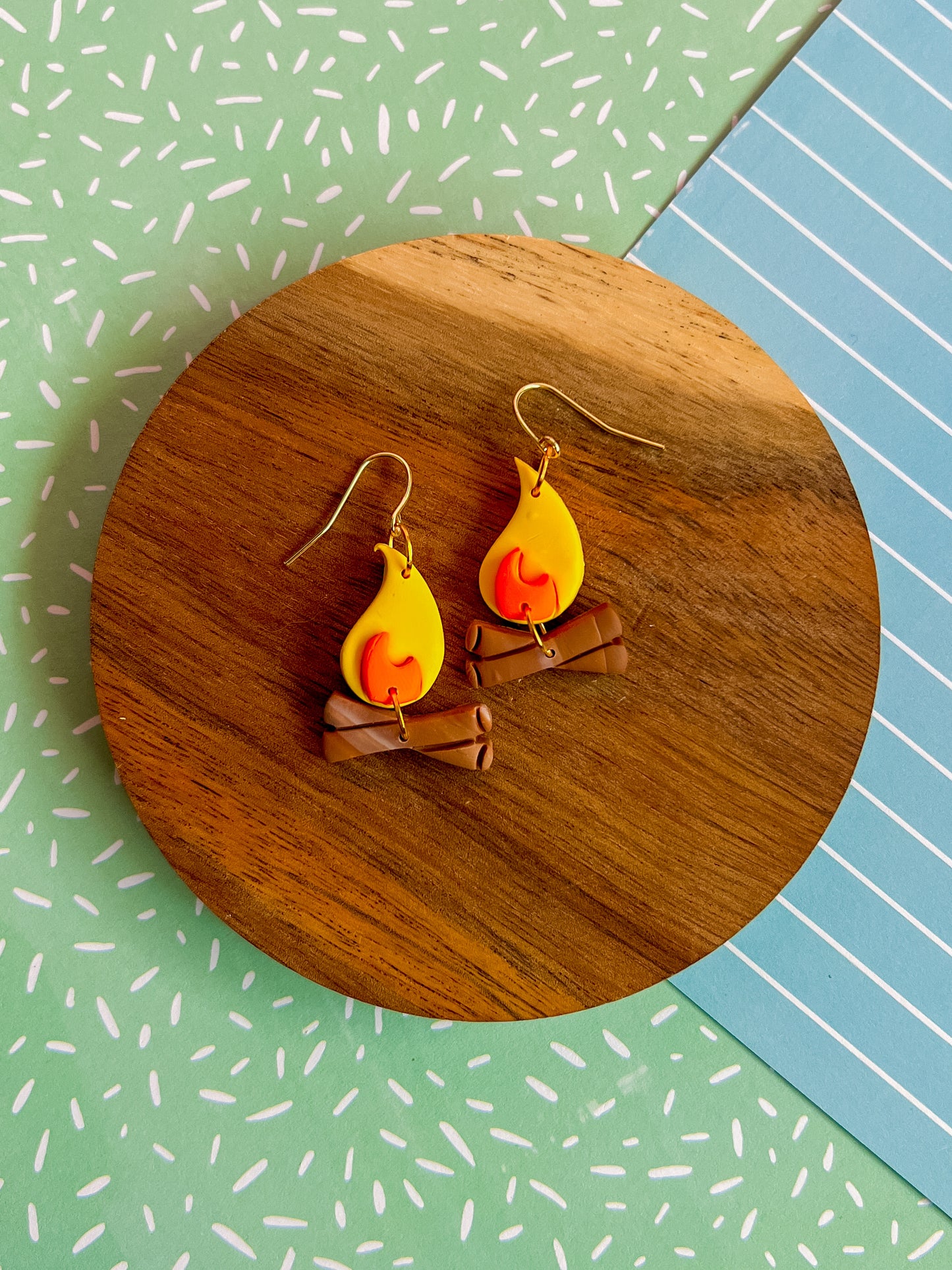 Campfire Earrings | Clay Earrings