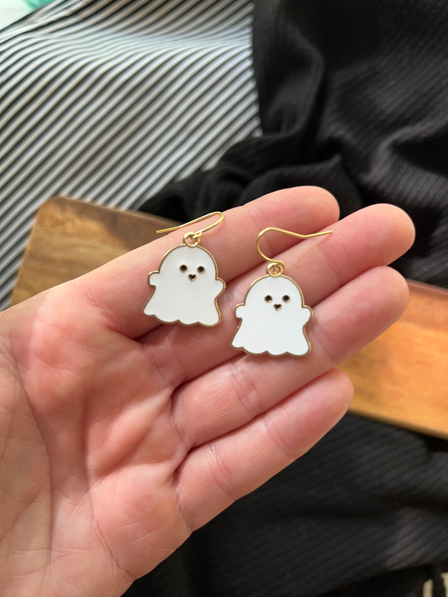 Gigi the Ghost Necklace and Earrings